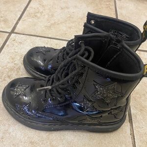 Gently worn Dr. Martens girls’ boots with stars size 1